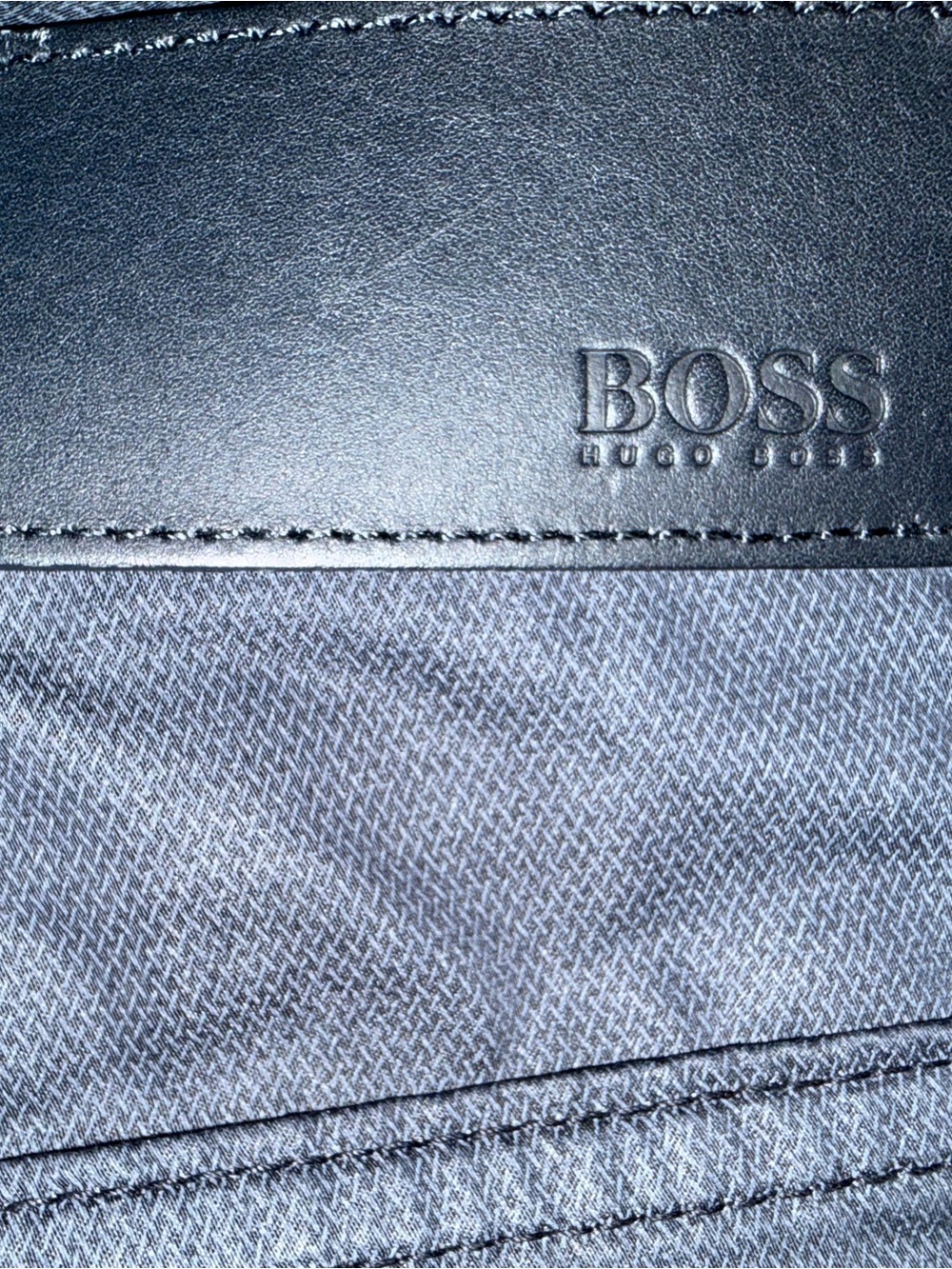 Hugo Boss Men's Straight Jeans in Dark Blue